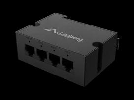 Lanberg Switch PoE Extender 1xIn 3xOut, SWILBEDIN_GE4_BT_90W