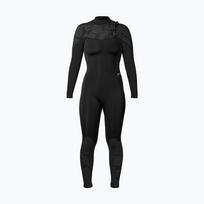 Moteriškas plaukimo kostiumas Xcel Comp 4/3 mm Full black/black palm/monstera print