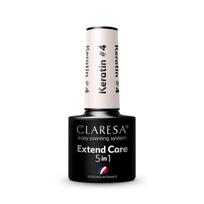CLARESA hibridinė gelinio lako bazė Extend Care 5 in 1 Keratin 4, 5 g