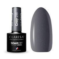 CLARESA hibridinis nagų lakas GREY 218, 5 g