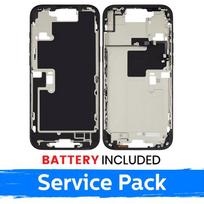 Apple iPhone 16 Pro vidurinio rėmo korpusas + baterija / Juodas titanas / (Aptarnavimo pakuotė)