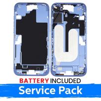 Apple iPhone 16 Plus vidurinio rėmo korpusas + baterija / Ultramarine / (Aptarnavimo pakuotė)