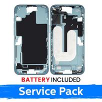 Apple iPhone 16 Plus vidurinio rėmo korpusas + baterija / Žalsva / (Aptarnavimo pakuotė)