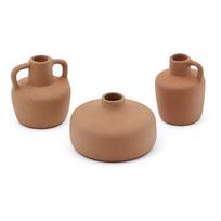Iš terakotos vazos oranžinės spalvos 3 vnt. (aukštis 6 cm) Sofra – Kave Home