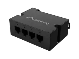 Lanberg switch DIN-FE4-AT-30W 1xIn 3xOut 100Mb POE extenders fast ethernet