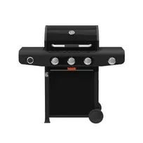 Dujinis grilis Siesta 310 Graphite Barbecook 124 x 56 x 118 cm BC-GAS-2072