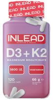 Inlead Vitamin D3 + K2 + Magnesium 120 kaps