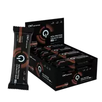 Baltyminiai batonėliai QNT 40% Protein Crunchy, šokoladinis, 65 g x 12 vnt.