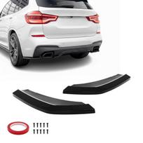 MX Galinio Bamperio Spliteriai, komplektas skirtas BMW X3 G01 PRE-LCI (18-21) su M-Pack, juodi blizgūs