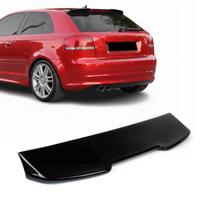 RS išvaizdos Spoileris ant galinio dangčio skirtas Audi A3 8P (05-12) 3 durų modeliams, juodas blizgus