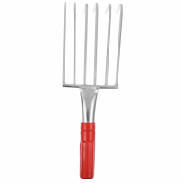Metalinis sodo grėbliukas su 6 dantimis, 32 cm