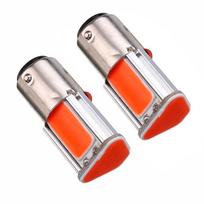 2 vnt 1157 BAY15D COB LED automatinis automobilio galinis stabdžių žibintas posūkio signalo raudona lemputė