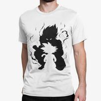Dragon Ball Son Goku Child Vegeta Silhouette Shadow Anime Mens Organic T-Shirt 3XL
