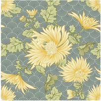 Elegant Yellow Daisy Waves Peel-and-Stick Wallpaper Self-Adhesive Prepasted Waterproof Wall Decor for Furniture Sticker 3mx45cm