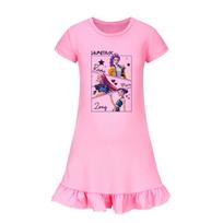 5009 Kids Girls Mira Zoey Rumi Printed Ruffle Short Sleeves Casual Dress 110cm
