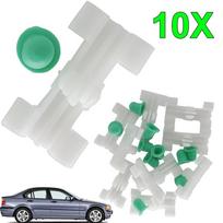10 vnt./kompl. Automobilio šoninių durų juostelės Interjero apdailos formavimo spaustukai su grometais BMW 3 serijos E46 1997-2005OE# 51138231130