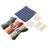 30pcs Weaving Cards Set Lightweight Portable Tablet Loom Cards with Embroidery Thread Shuttle for