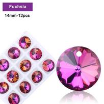 Multicolor Heart Pendant Glass Butterfly Beads Crystal Star Charms for Women Jewelry Making DIY Findings pink