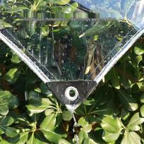 Clear PVC Rainproof Tarpaulin - Thickened Waterproof Cover for Flower Cultivation 2m x 1m skaidri