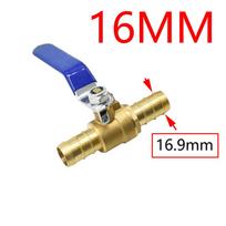 Žalvarinis 16mm 19mm Vandens čiaupo žarnos jungtis Metalinis rutulinis vožtuvas Barb Oro alyvos valdymo vožtuvas Kranas Greitoji jungtis 1vnt