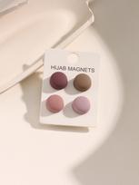Spalvingas magnetinis sagės rinkinys: Stiprus apvalus magnetinis sagtukas skarelėms ir šalikams