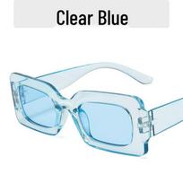 Women's Retro Square Sunglasses - Candy Color Hip Hop Style