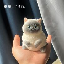 Žavingas didelis katinas Taba Squishy silikoninis pliušinis super didelis pliušinis katinas Rankų darbo kačiuko spaudomas žaislas Mochi žaislas Rankų atpalaidavimas Antistresas Dovana