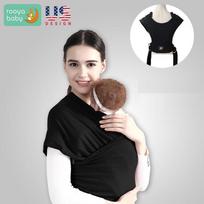 Bei Rooya Multi-functional Breathable Baby Carrier Sling juoda