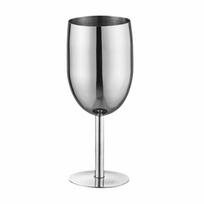 Neuždaužomas nerūdijančio plieno taurė Retro metalinis vyno taurė Aukštas stiklas Gėrimo puodelis 150ml sidabras