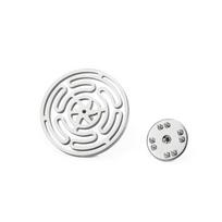LIKGREAT Hecate Wheel Brooch Hekate Magic Stainless Steel Pin Wiccan Occult Symbol Triple Goddess Pagan Jewelry Wholesale