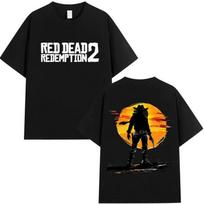 Classic Red Dead Redemption 2 Graphic Product Tshirt for Men and Women 2026 Summer Print 100 Pure Cotton Casual Casual Tshirt S juoda