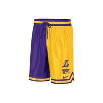 Nike Dri-Fit Nba Los Angeles Lakers Contrast Print Sports Shorts Men Bottoms Amarillo-Yellow DR9351-728 M