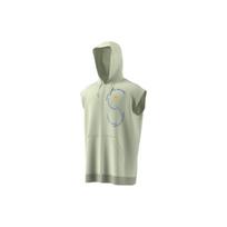 Adidas Letter Logo Print Sleeveless Zip-Up Hoodie Unisex hoodies Magical-Yellow-Green IA7718 XS