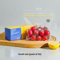 Maisto laikymo maišeliai naudojimui namuose, šaldikliui tinkami savaime užsisandarinantys plastikiniai maišeliai maistui Small