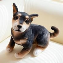 Kawaii Kimštinis Minkštas Gyvūnas Juodas Šuo Lėlės Galva aukštyn Shiba Inu Pliušinis Žaislas Žaislas Gimtadieniui Kalėdoms Helovinui Naujųjų Metų Dovanai 25cm