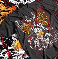 Bleach Ichigo Kurosaki Manga Juostelė Anime Marškinėliai, Unisex T-shirt Anime Gerbėjams, 2XL