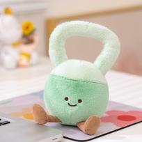 Creative simulation dumbbell doll plush toy pendant kettlebell doll children soothing doll photo props 20*10cm（0.05kg）