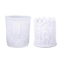 Multipurpose Silicone Mold Big Clock Tower Shape Cement Moulds Candle Cups Mold Decorative Trays Moulds for Projects 1