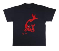 1990s Spider-Man Marvel Comics Flocked T-Shirt Size S-5XL Fanmade Unisex T-Shirt XXL