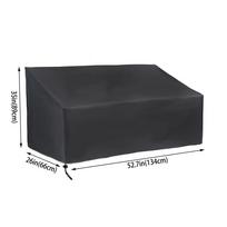 Sodinimo suoliuko uždangalas Sodo kėdės uždangalas Sofai Atsilenkiančiai kėdei Stalui Lauko baldų uždangalas 2 Seat (134x66x89cm)
