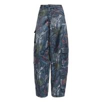 Adidas Originals Lapų Kamufliažo Rašto Satino Krovinių Kelnės KE3741 24