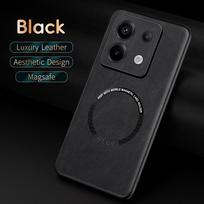 Case For Redmi Note 13 Pro 5G Case Leather Phone Cover For Redmi Note 13 Pro Plus Luxury Case For Redmi Note 13 4G Back Cover Redmi Note 13 4G juoda