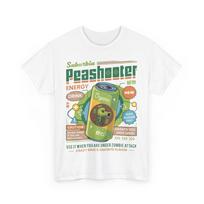 Peashooter Energy Drink Unisex T-Shirt. Plants vs Zombies Video Game. Gaming Tee 2XL