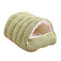Yousheng Cat Nest Bed Winter Warm Pet Cave Indoor Cats Padded House Tent Soft Plush Pet Bed Removable Washable for Cats And Puppies S žalia