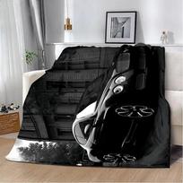 Prabangaus automobilio B-Bentleys spausdintas pledas Pledas iškylai Šiltas pledas Švelnus ir patogus pledas Namams Kelionėms Gimtadienio dovana 30x40in