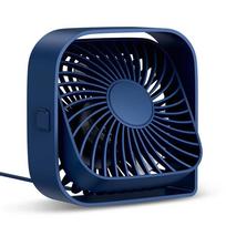 K50 Mini USB Desk Fan 3 Speed Adjustable Silent Cooling Portable Office Desktop Fan USB Powered 4 Colors Home Dorm Tabletop mėlyna