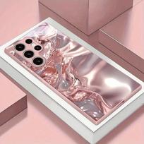 Pearl Butterfly Hot-selling Exquisite Beautiful  PhoneCase Glass PhoneCase for Samsung Galaxy S26 S25 S24 S23 S22 FE,Ultra,Plus For Galaxy S26 gray