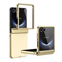 Luxurious Clamshell Matte Anti-Scratch Phone Case for Samsung Galaxy Z Flip 7 6 5 4 3 5G Tempered Glass Screen Protection Cover Galaxy Z Flip7 auksas
