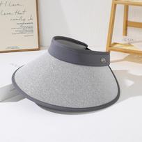 Moteriška kraštinė dviračių kepurė be viršaus lauko apsauga nuo UV spindulių nuo saulės kepurė pajūrio apsauga nuo saulės kepurė 56-58 Adjustable pilka spalva