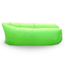 Lauko pripučiama oro sofa-lova - Tinginio miegmaišis žalia